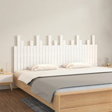 NNEVL Wall Headboard White 185x3x80 cm Solid Wood Pine