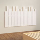 NNEVL Wall Headboard White 140x3x80 cm Solid Wood Pine