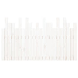 NNEVL Wall Headboard White 140x3x80 cm Solid Wood Pine