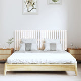 NNEVL Wall Headboard White 159.5x3x60 cm Solid Wood Pine