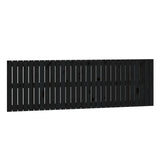 NNEVL Wall Headboard Black 185x3x60 cm Solid Wood Pine