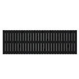NNEVL Wall Headboard Black 185x3x60 cm Solid Wood Pine