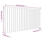 NNEVL Wall Headboard 140x3x60 cm Solid Wood Pine