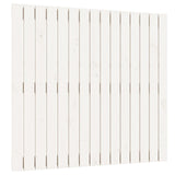 NNEVL Wall Headboard White 95.5x3x90 cm Solid Wood Pine