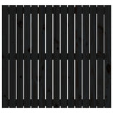 NNEVL Wall Headboard Black 95.5x3x90 cm Solid Wood Pine