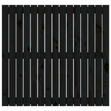 NNEVL Wall Headboard Black 95.5x3x90 cm Solid Wood Pine