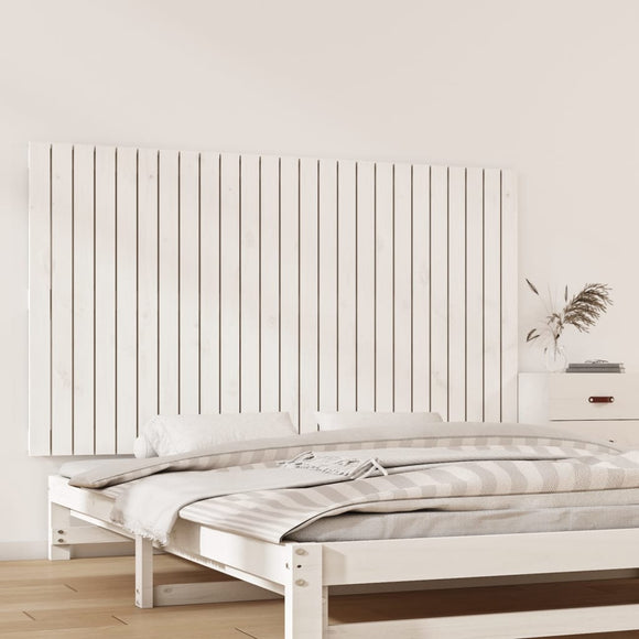 NNEVL Wall Headboard White 159.5x3x90 cm Solid Wood Pine