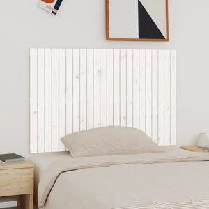 NNEVL Wall Headboard White 140x3x90 cm Solid Wood Pine