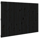 NNEVL Wall Headboard Black 159.5x3x110 cm Solid Wood Pine