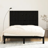 NNEVL Wall Headboard Black 159.5x3x110 cm Solid Wood Pine