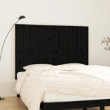 NNEVL Wall Headboard Black 159.5x3x110 cm Solid Wood Pine