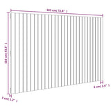 NNEVL Wall Headboard 185x3x110 cm Solid Wood Pine