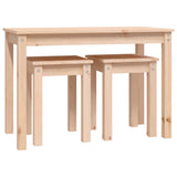 NNEVL Nesting Tables 3 pcs Solid Wood Pine