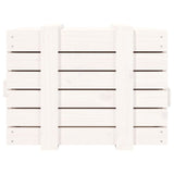 NNEVL Storage Box White 58x40.5x42 cm Solid Wood Pine