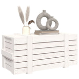 NNEVL Storage Box White 91x40.5x42 cm Solid Wood Pine