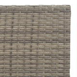 NNEVL Folding Bistro Table Grey 55x54x71 cm Poly Rattan