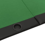 NNEVL 10-Player Folding Poker Table Green 206x106x75 cm
