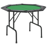 NNEVL 8-Player Folding Poker Table Green 108x108x75 cm