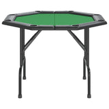 NNEVL 8-Player Folding Poker Table Green 108x108x75 cm