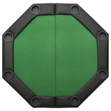 NNEVL 8-Player Folding Poker Table Green 108x108x75 cm