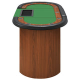 NNEVL 10-Player Poker Table with Chip Tray Green 160x80x75 cm