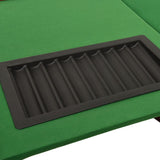 NNEVL 10-Player Poker Table with Chip Tray Green 160x80x75 cm