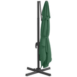 NNEVL Cantilever Umbrella with Aluminium Pole Green 400x300 cm