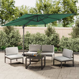 NNEVL Cantilever Umbrella with Aluminium Pole Green 400x300 cm