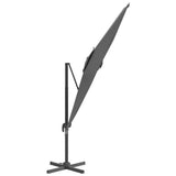 NNEVL Cantilever Umbrella with Aluminium Pole Anthracite 400x300 cm