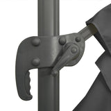 NNEVL Cantilever Umbrella with Aluminium Pole Anthracite 400x300 cm