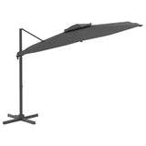NNEVL Double Top Cantilever Umbrella Anthracite 400x300 cm