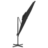 NNEVL Double Top Cantilever Umbrella Black 400x300 cm