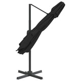 NNEVL Double Top Cantilever Umbrella Black 400x300 cm