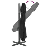 NNEVL Double Top Cantilever Umbrella Black 400x300 cm