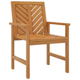 NNEVL Garden Dining Chairs 3 pcs Solid Wood Acacia