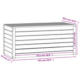 NNEVL Garden Box 101x50.5x46.5 cm Solid Wood Pine