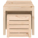 NNEVL 3 Piece Garden Box Set Solid Wood Pine