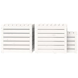 NNEVL 3 Piece Garden Box Set White Solid Wood Pine