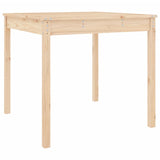 NNEVL Garden Table 82.5x82.5x76 cm Solid Wood Pine