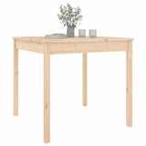 NNEVL Garden Table 82.5x82.5x76 cm Solid Wood Pine