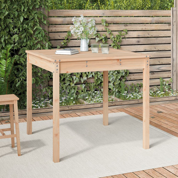 NNEVL Garden Table 82.5x82.5x76 cm Solid Wood Pine