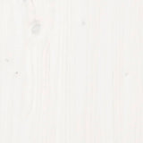 NNEVL Garden Table White 82.5x82.5x76 cm Solid Wood Pine