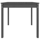 NNEVL Garden Table Grey 82.5x82.5x76 cm Solid Wood Pine