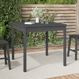 NNEVL Garden Table Grey 82.5x82.5x76 cm Solid Wood Pine