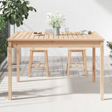 NNEVL Garden Table 121x82.5x76 cm Solid Wood Pine