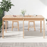 NNEVL Garden Table 159.5x82.5x76 cm Solid Wood Pine