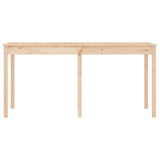 NNEVL Garden Table 159.5x82.5x76 cm Solid Wood Pine