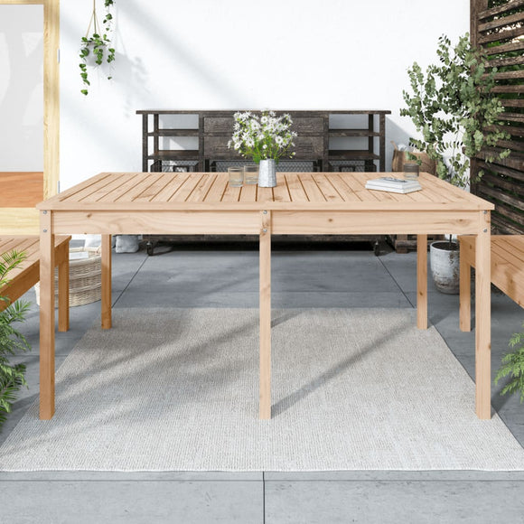 NNEVL Garden Table 159.5x82.5x76 cm Solid Wood Pine