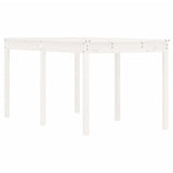 NNEVL Garden Table White 159.5x82.5x76 cm Solid Wood Pine