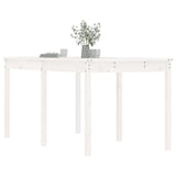 NNEVL Garden Table White 159.5x82.5x76 cm Solid Wood Pine
